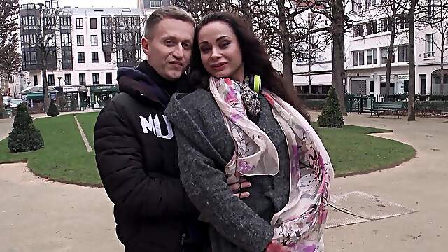 Nerdy brunette filmed pushing the limits while moaning and rubbing her tits