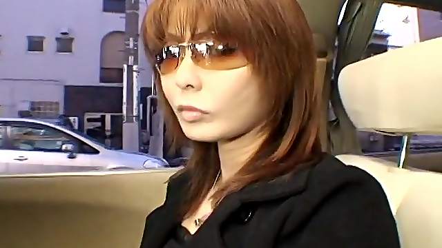 Interview in the car with a cute Japanese girl