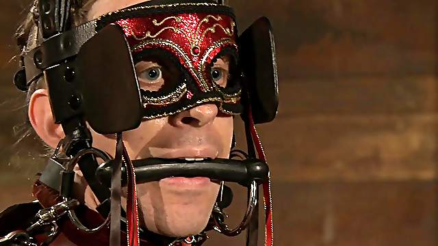 Gagged babes go wild during their intimate BDSM session