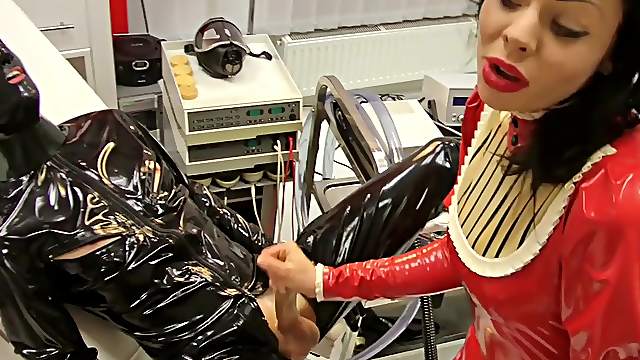 Crazy scenes of femdom in full latex fantasy
