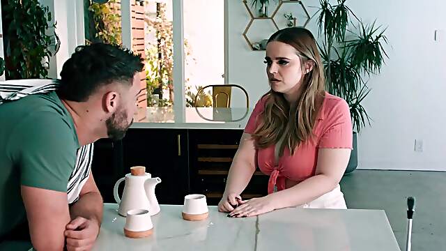 Seth Gamble and Codi Vore in intense reverse cowgirl action from babes