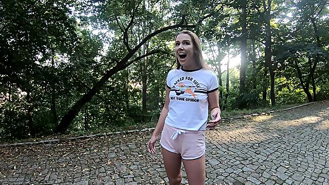 Alexis Crystal seduced the guy and fucks in reverse cowgirl