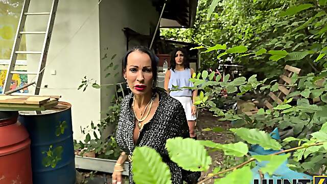 Denis Marti and Lola Danger enjoy passionate sex in the open air