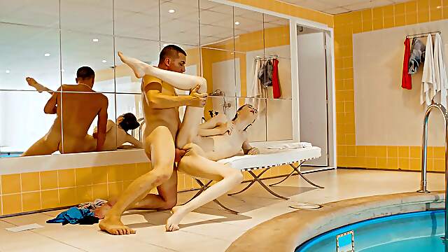 A few cute babies have a fun time with their teacher, Sunny Honey