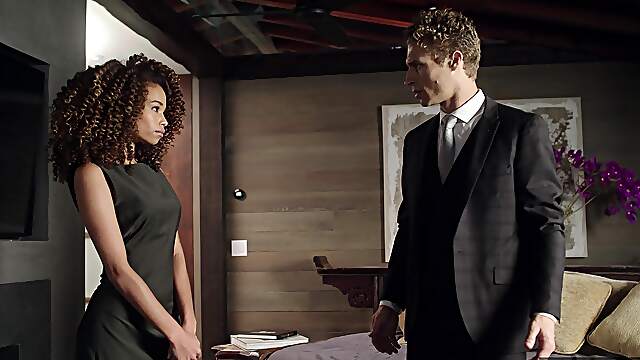 Michael Vegas and Cecilia Lion in sensual interracial action