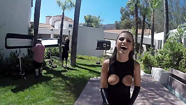 Two amazing pornstars are getting fucked by a huge black cock in an orgy