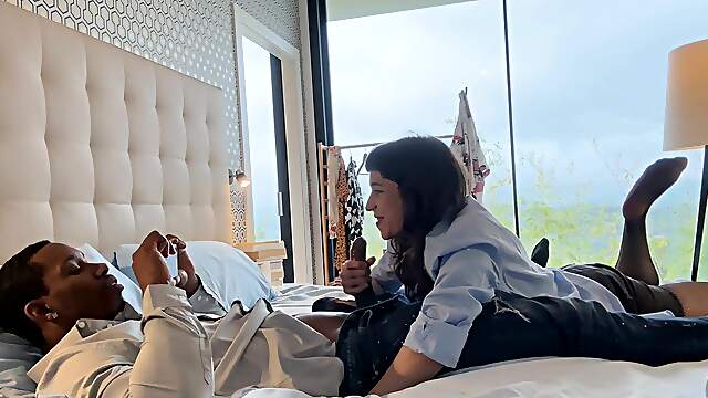 Paulita Pappel takes a massive dick in her mouth and ass