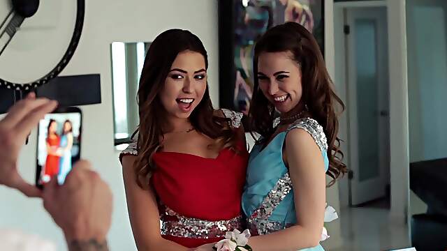 Bold babes Riley & Melissa indulge in a wild four-way with Bard Hart