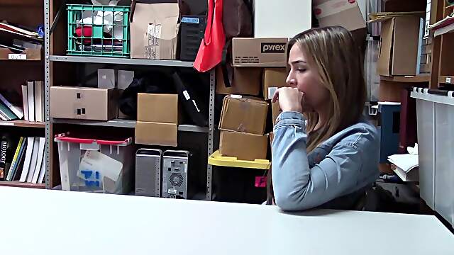 Blondie Blair gets naughty with Ryan in a steamy office affair