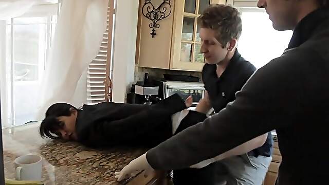 Amateur trio indulges in a steamy MMF threesome featuring Dana's sensual BJ skills and wild reverses