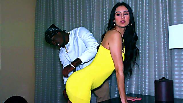 Eliza's wild ride with a huge black dick in every position