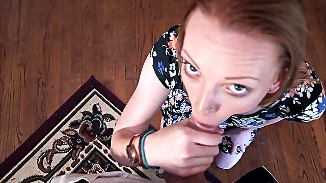 Skinny babe rides Dick Chibbles in reverse cowgirl while Katie kisses his balls