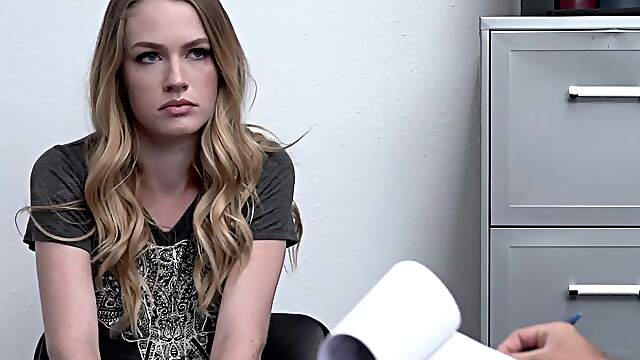 Sexy Chad and voluptuous Violet heat up the office in a steamy reality session
