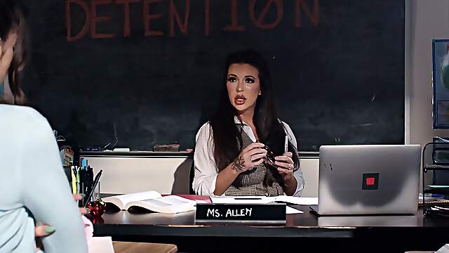 Teacher Natalie and hunky Victor indulge in a wild FFM threesome with plenty of dirty talk