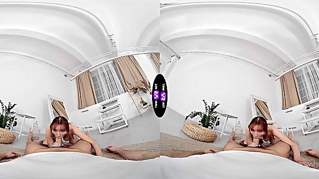 Redheaded vixen Lilly Mays craves your cock in VR