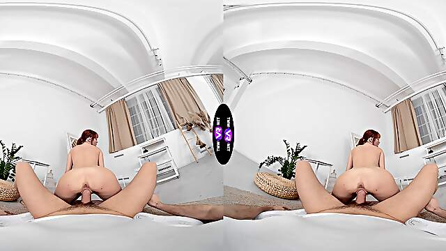 Redheaded vixen Lilly Mays craves your cock in VR