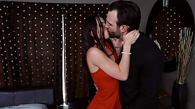 Gagged babe ends up soaked in sperm and satisfied