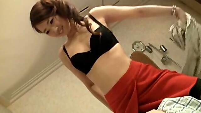 Seductive Japanese beauty rides it in passionate modes until jizz creampies her